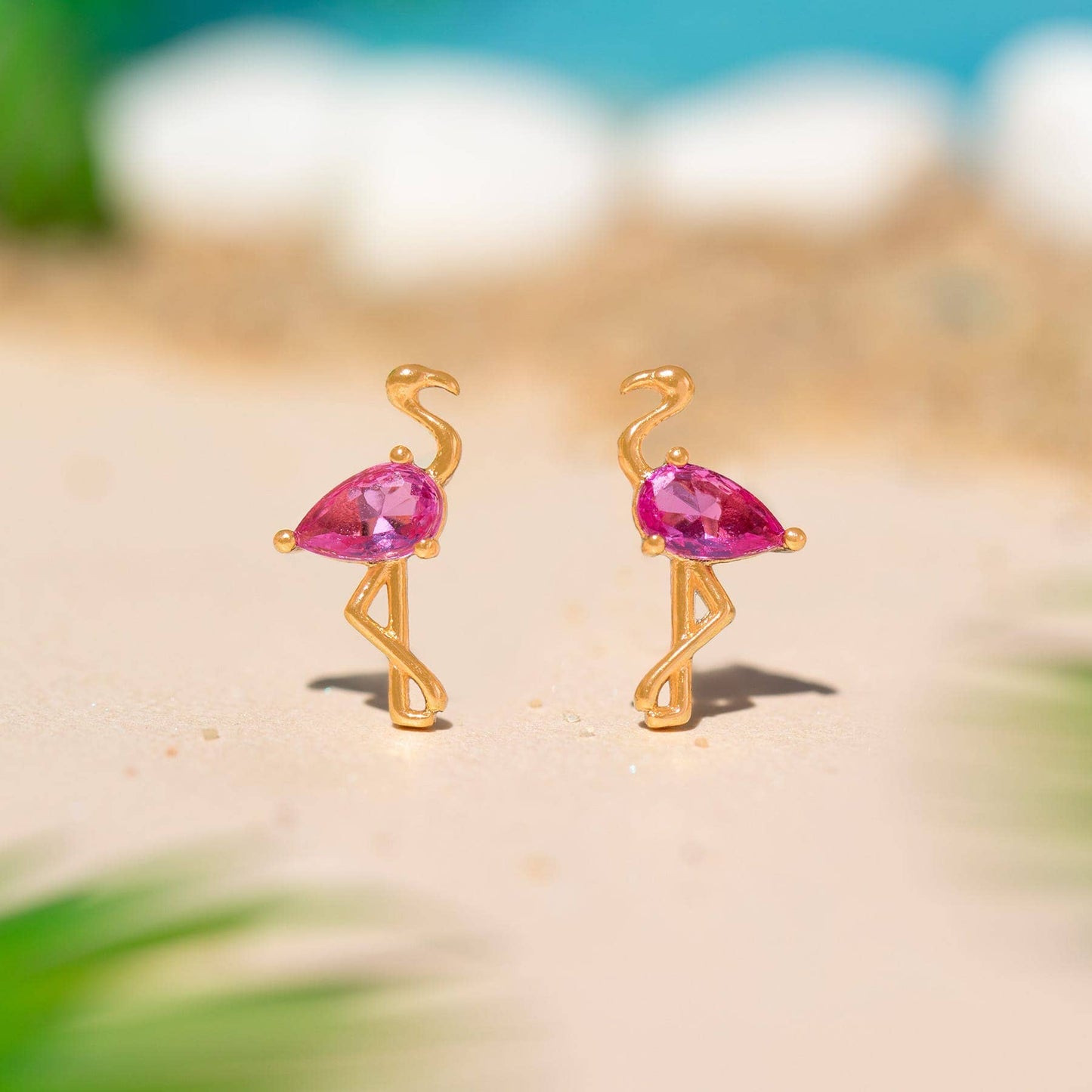 Girls Crew Flamingo Studs