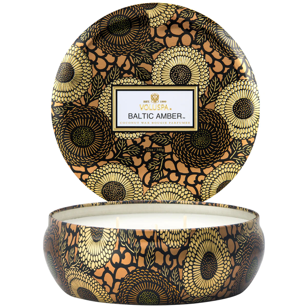 Voluspa Baltic Amber 3 Wick Tin