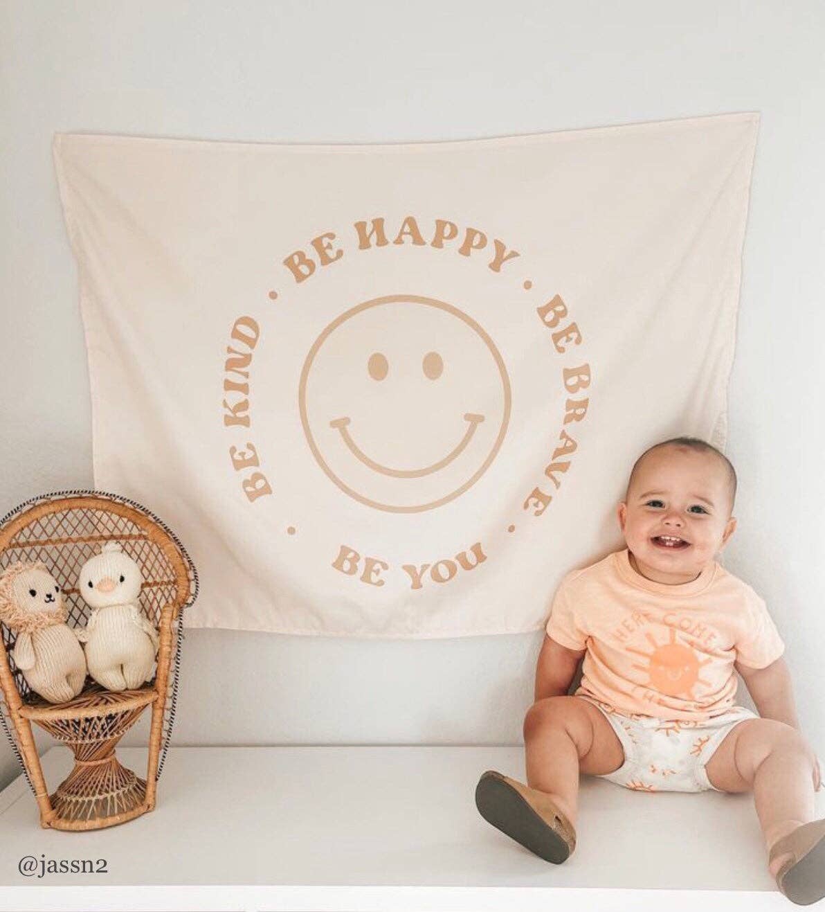 Hunny Prints Be Happy Banner
