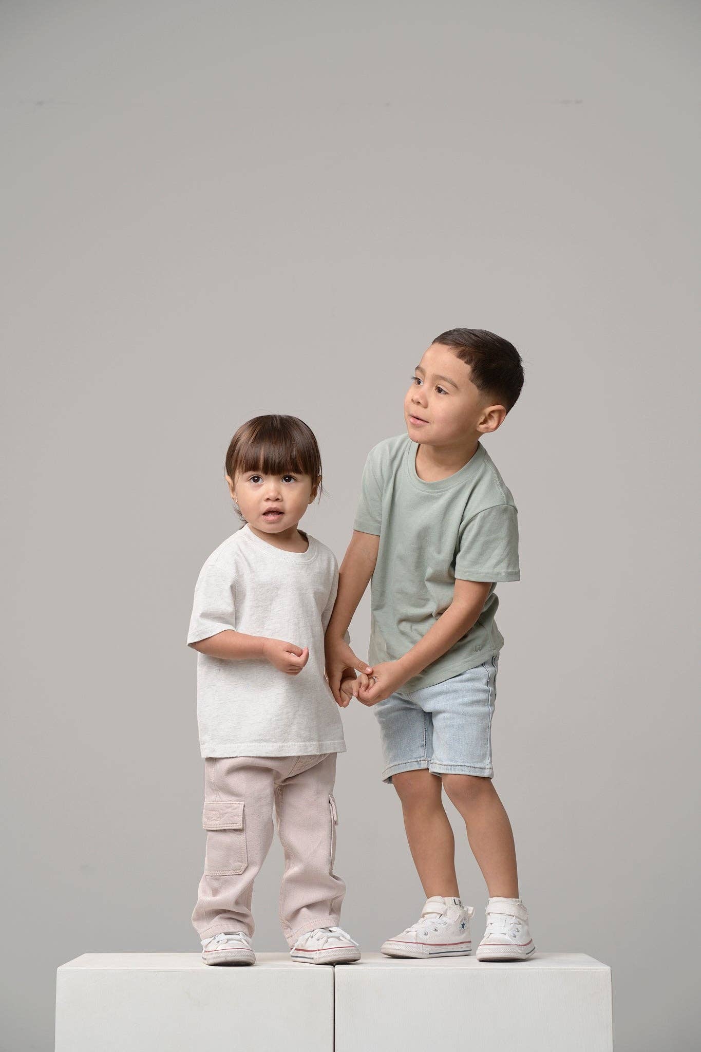 Little Bipsy Straight Denim Short - Light Wash