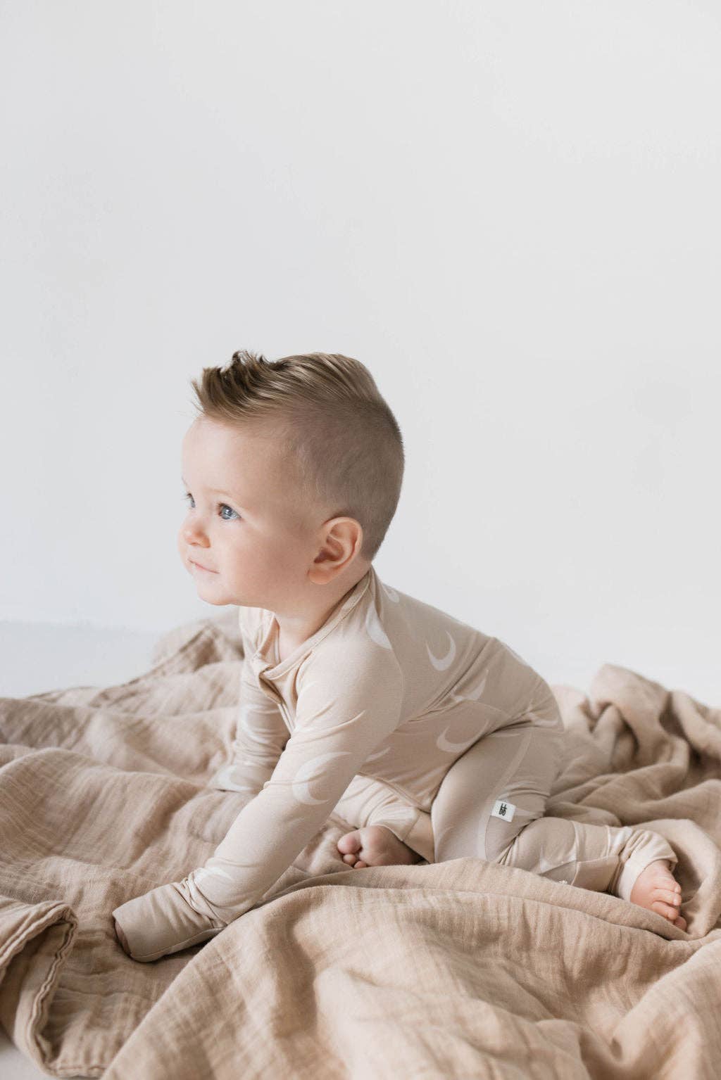 Forever French Baby Bamboo Zip Pajamas- Luna