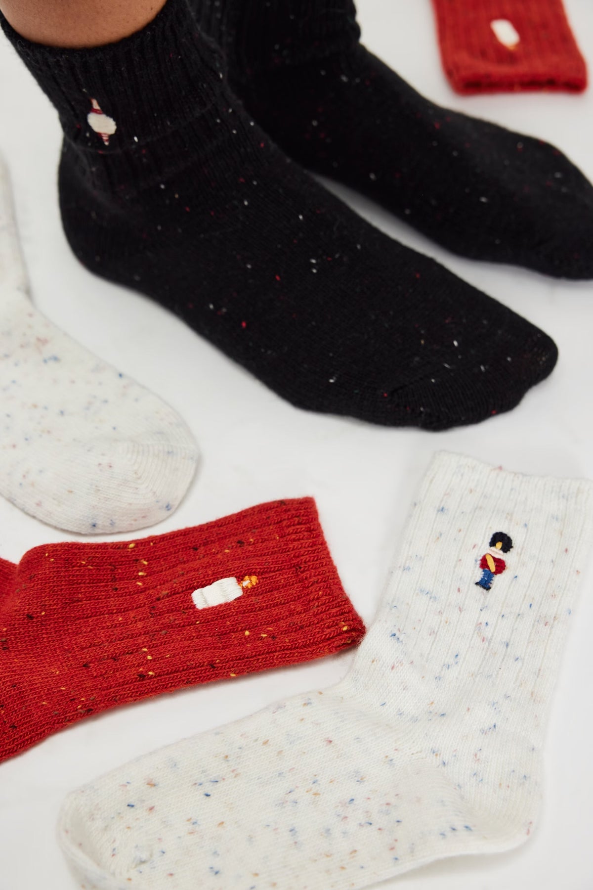 Free People Holiday Heritage Sock Pack- White