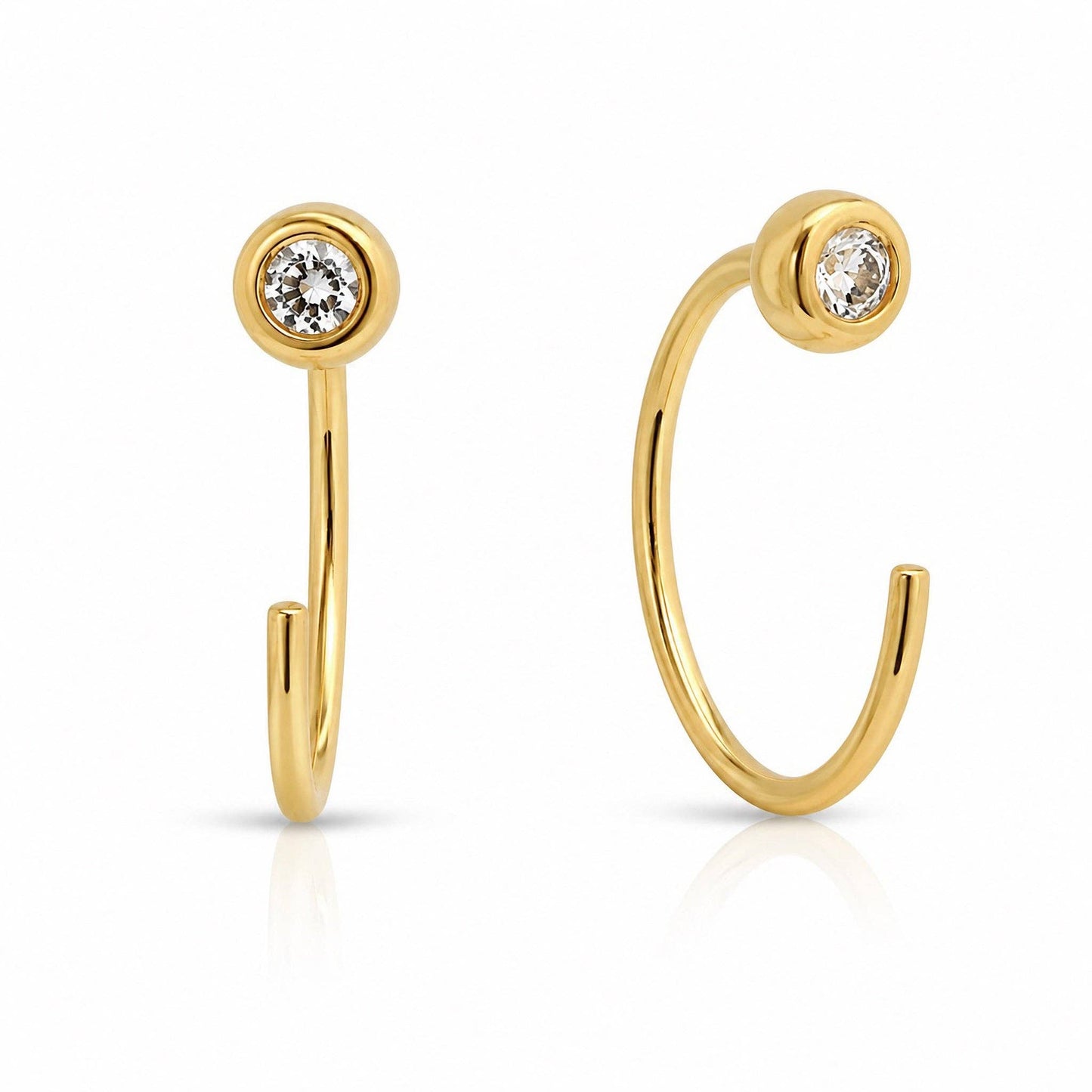 Jurate Lulu Diamond Reversible Stud Earrings