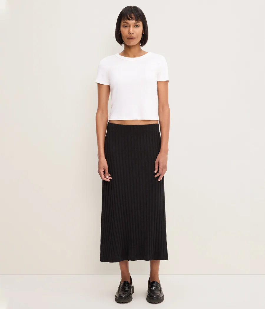 Michael Stars Shania Midi Skirt- Black