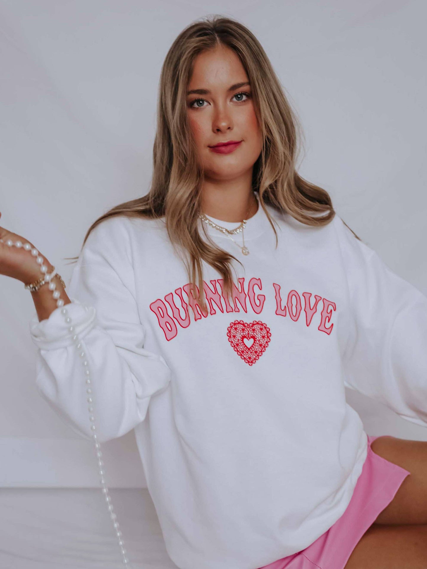 Friday + Saturday Burning Love Sweatshirt