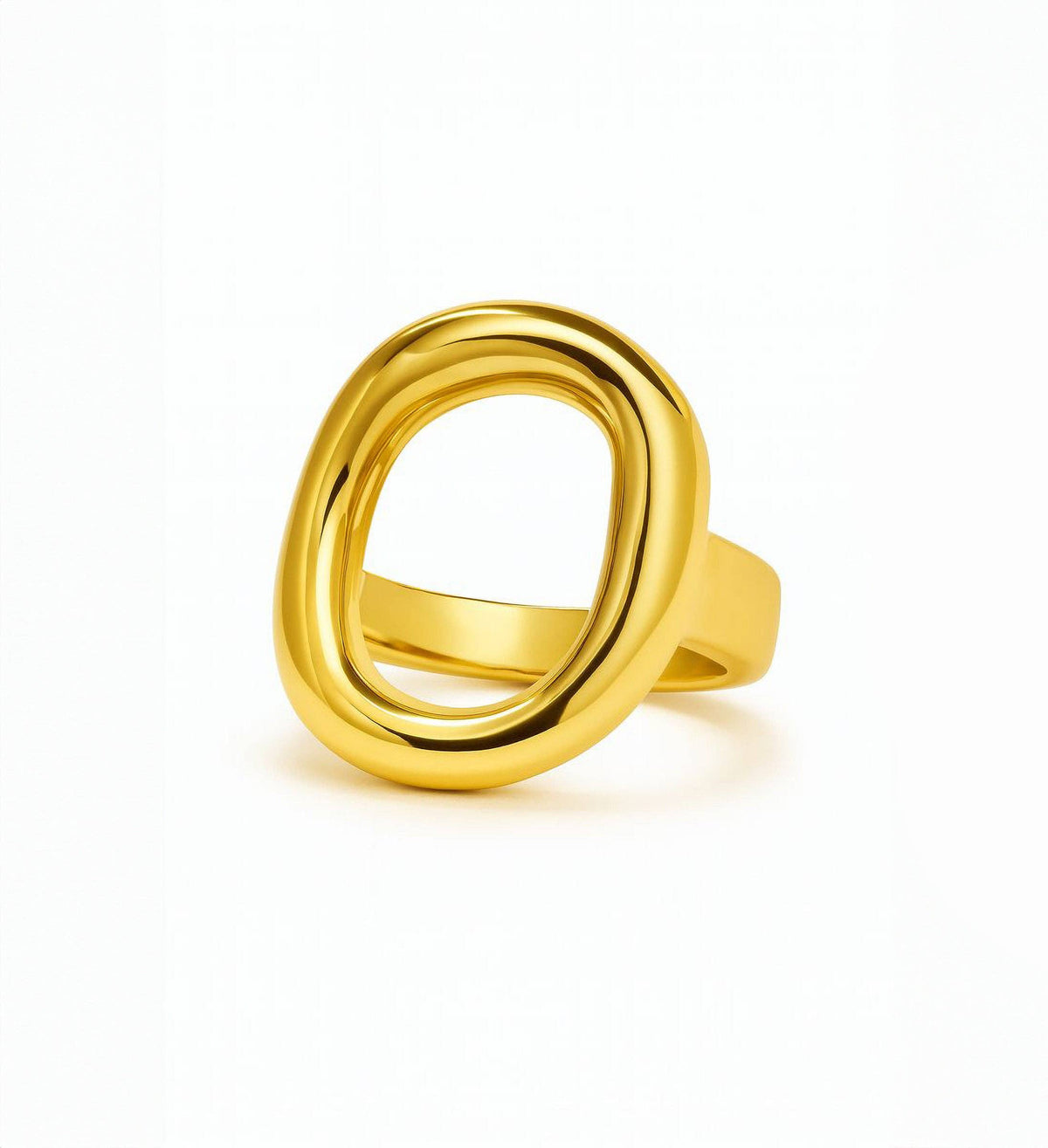 Jurate Joan Open Circle Gold Ring