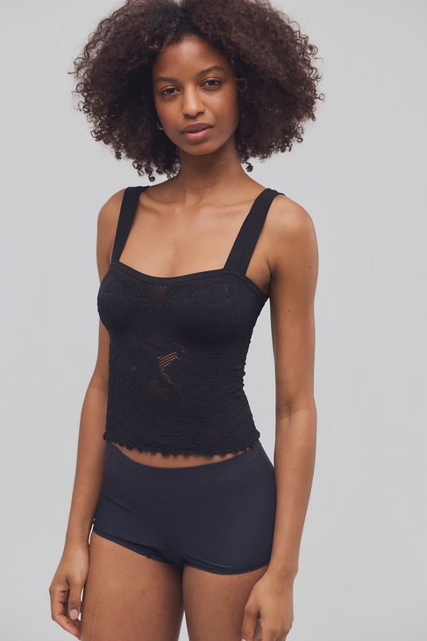 Free People Heirloom Cami- Black