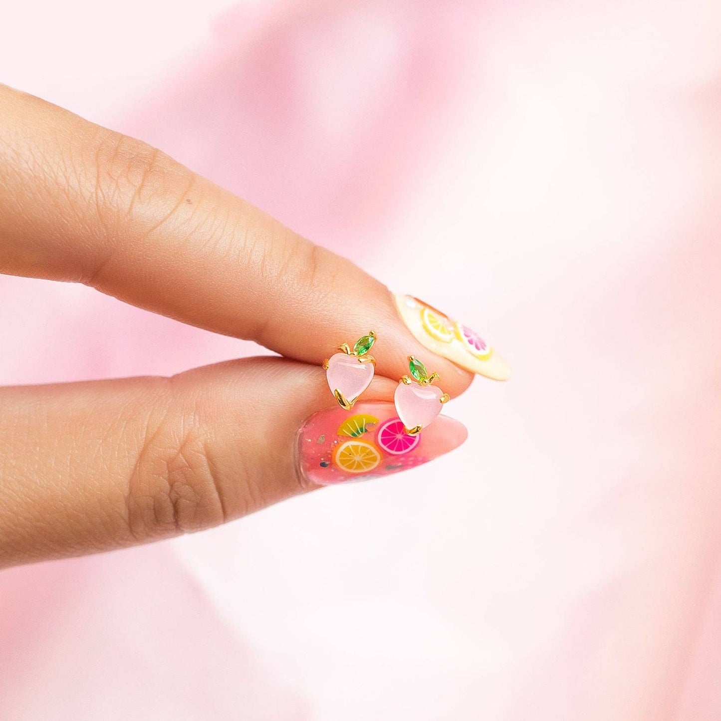 Girls Crew Peach Studs