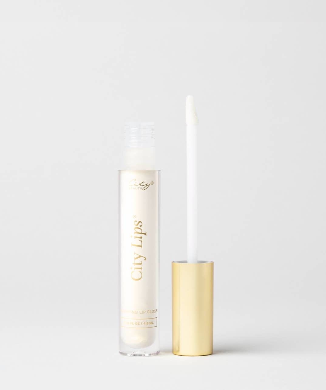 City Lips®- Plumping Lip Gloss-Midnight Sparkle Gold Glitter