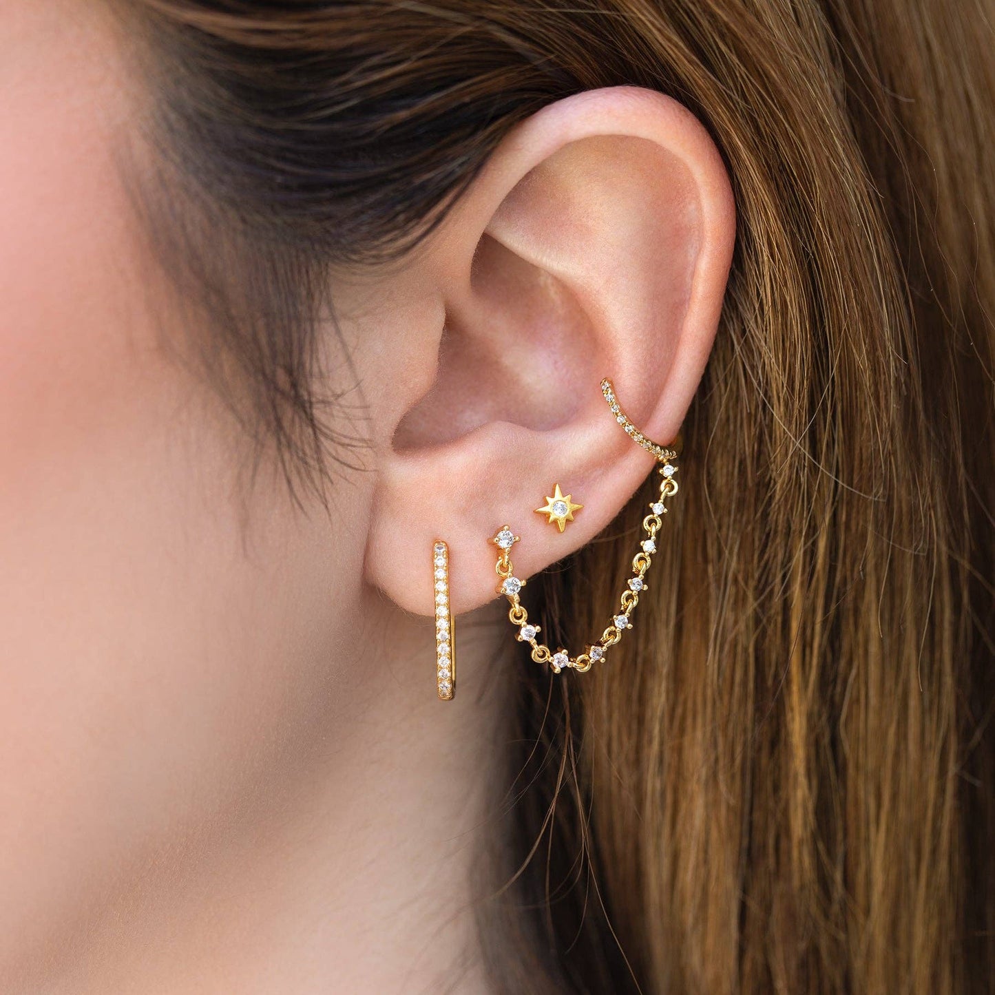 Girls Crew Star Bright Flat Back Earring