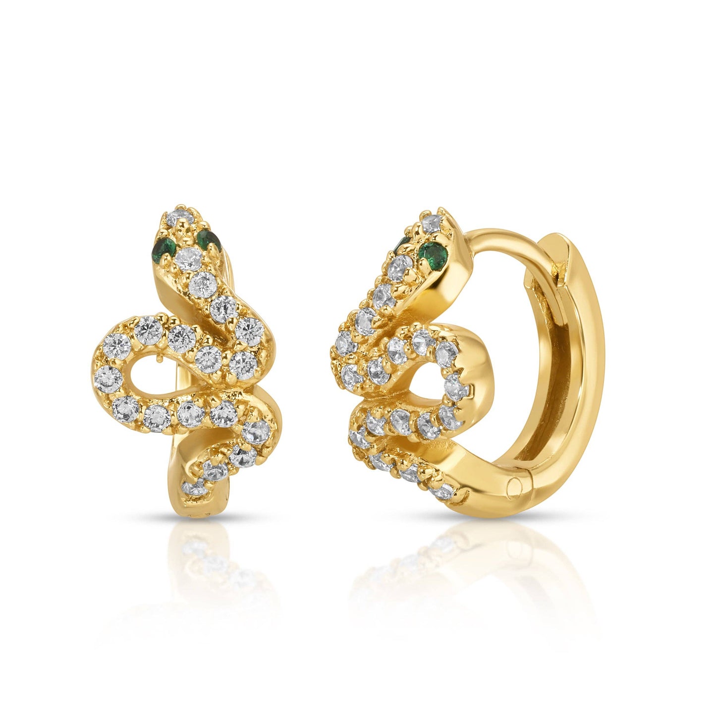 Jurate Rebel Princess Snake Hoop Earrings