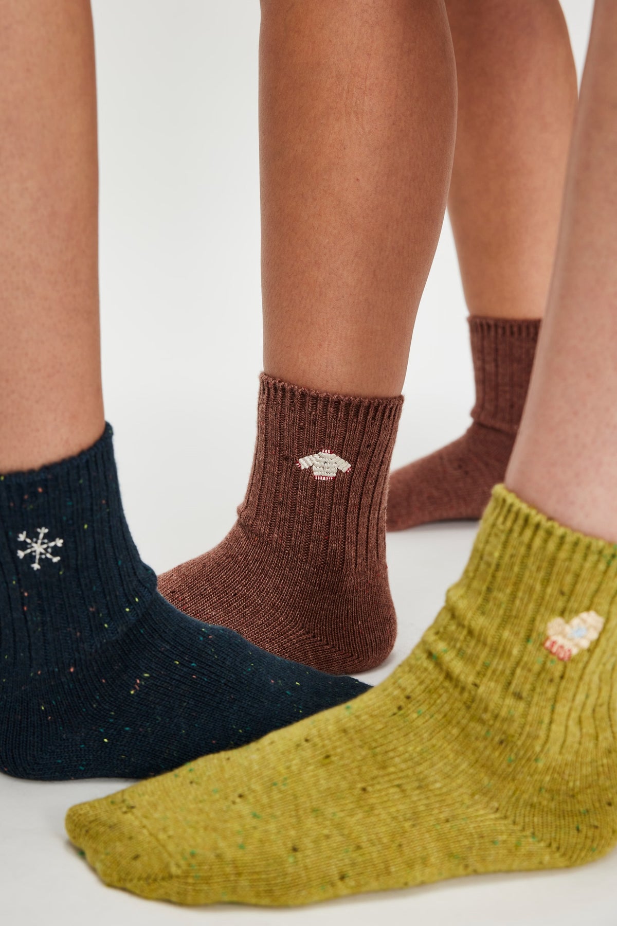 Free People Holiday Heritage Sock Pack- Blue