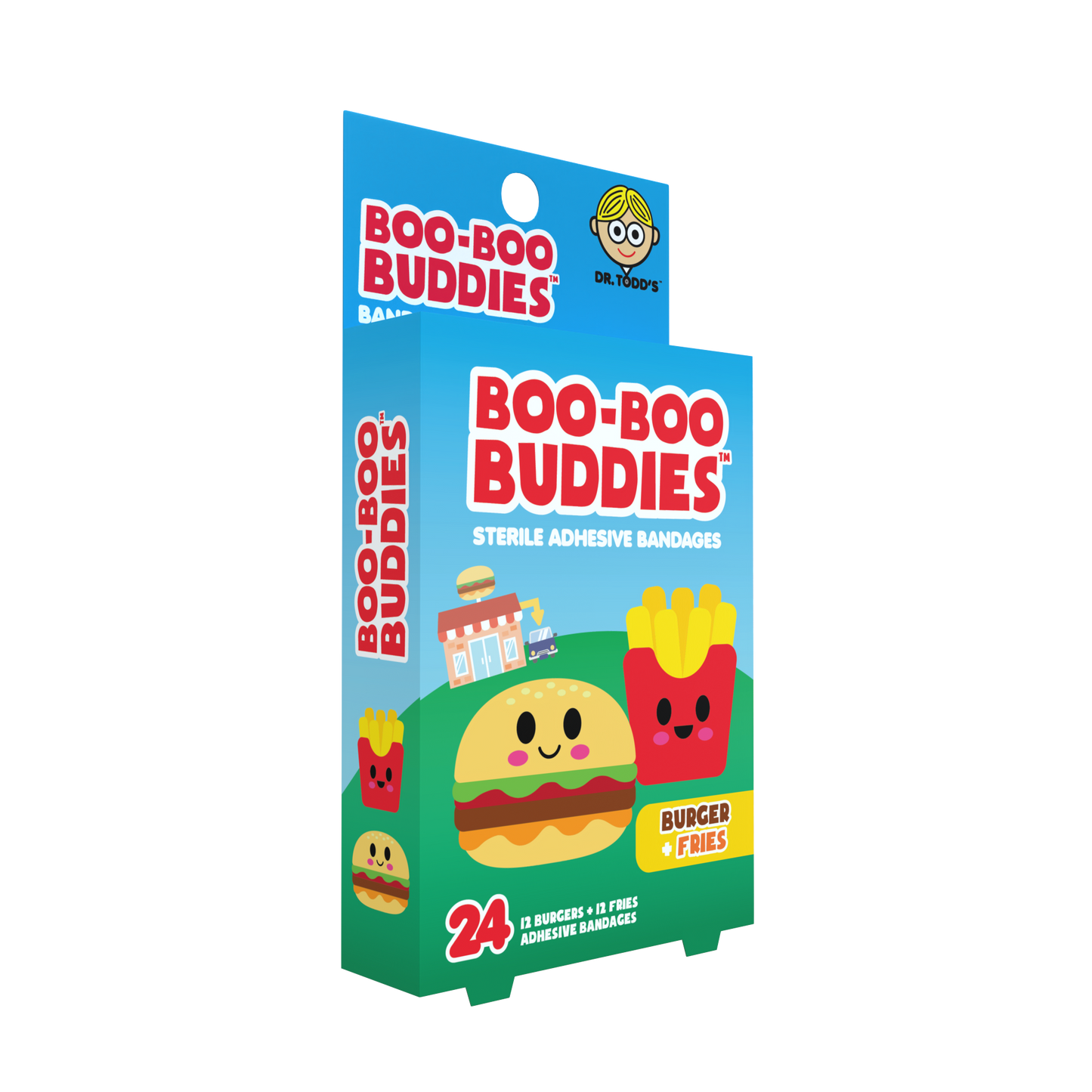 Burger &n Fries Bandages 24 Ct. Dr. Todd’s Boo Boo Buddies®