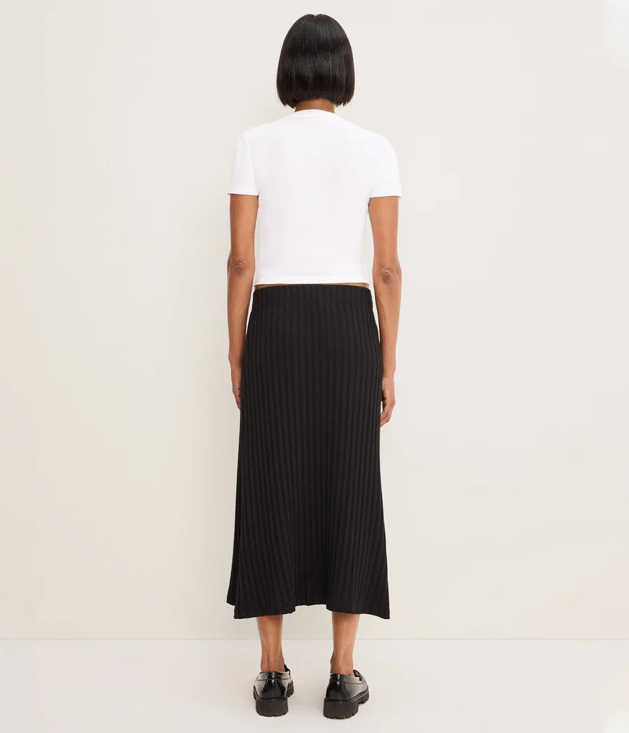 Michael Stars Shania Midi Skirt- Black