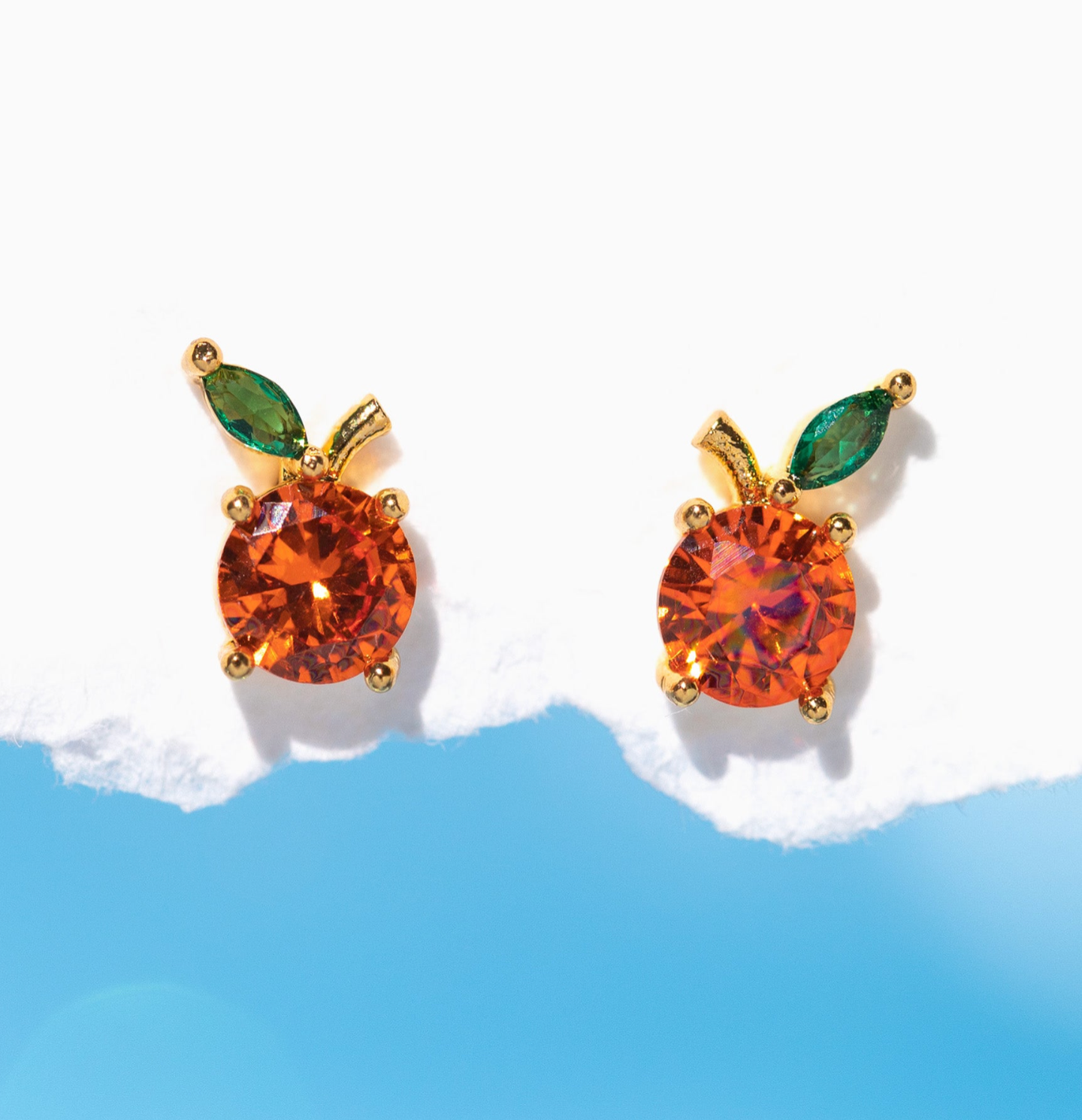 Girls Crew Orange Juice Studs