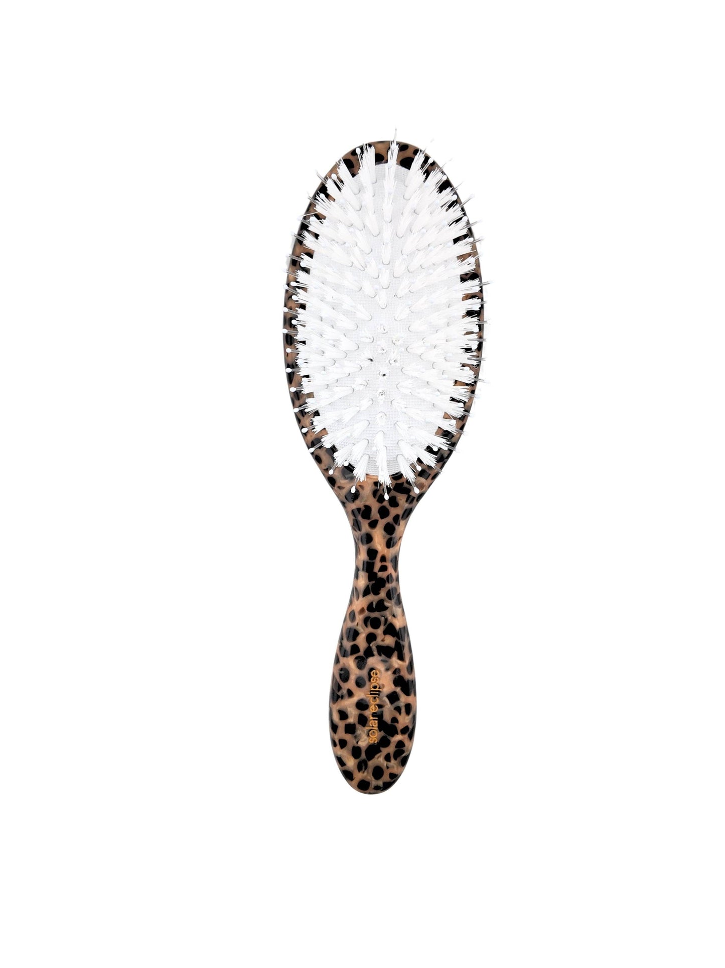 Solar Eclipse Hand-painted Leopard Bow Amazing Hair Day Brush