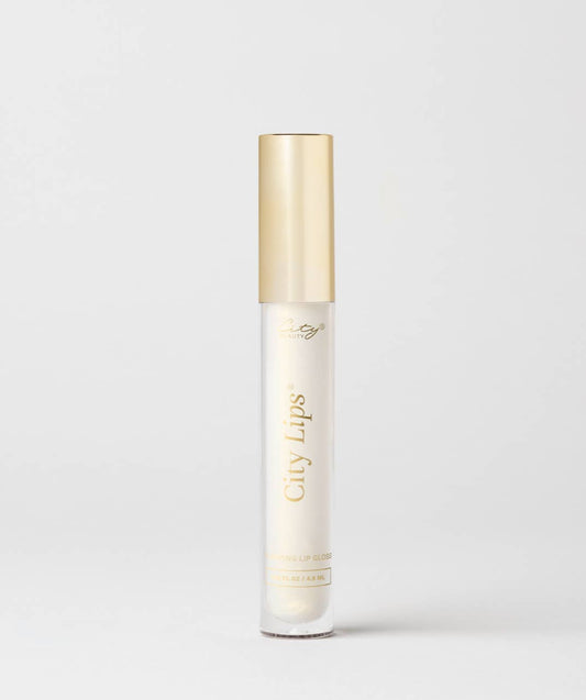 City Lips®- Plumping Lip Gloss-Midnight Sparkle Gold Glitter