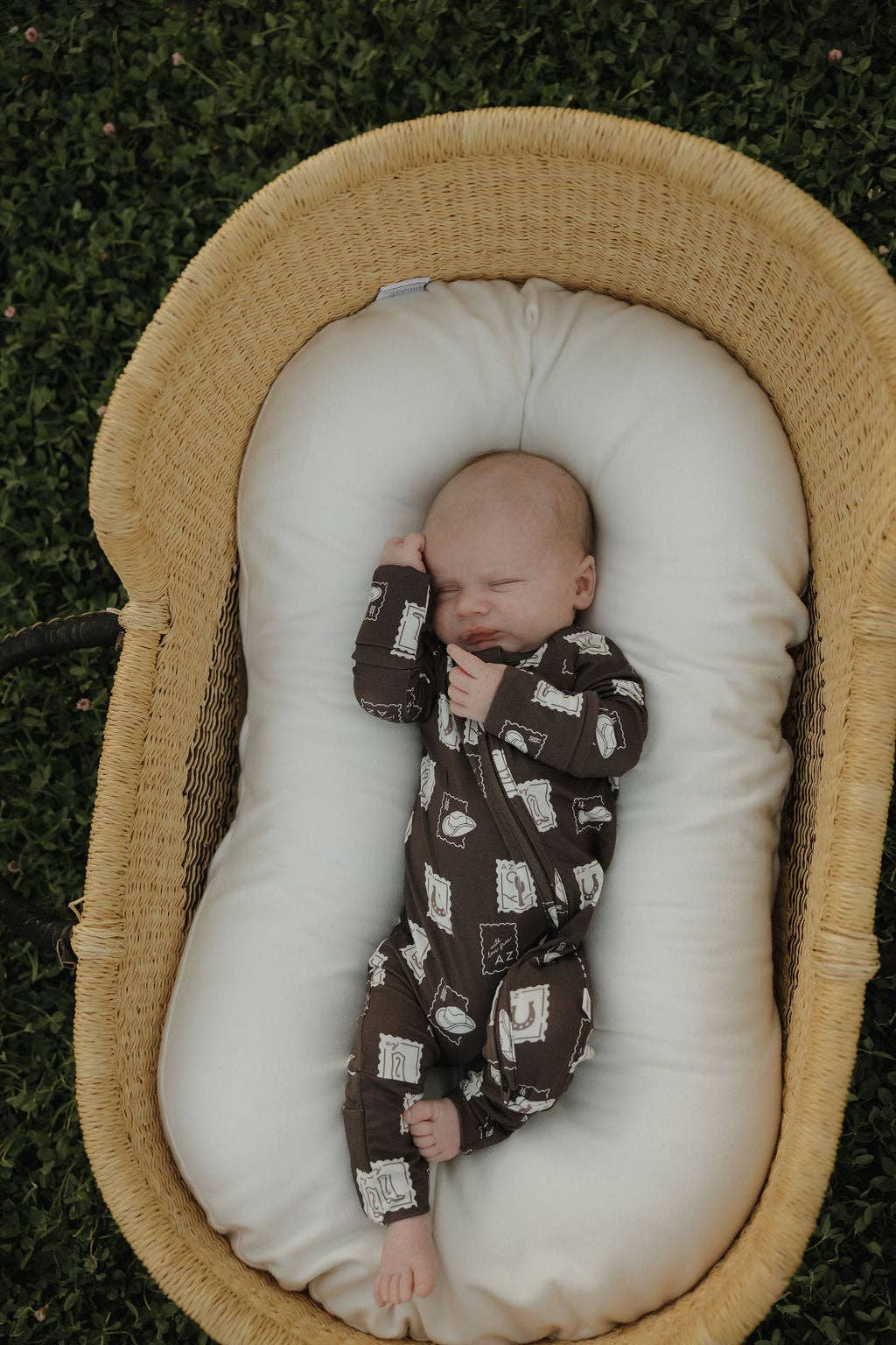Forever French Baby Bamboo Zip Pajamas- With Love from AZ