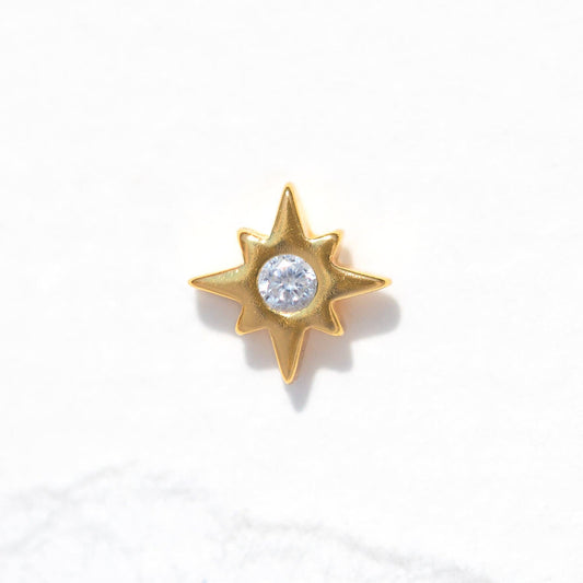 Girls Crew Star Bright Flat Back Earring
