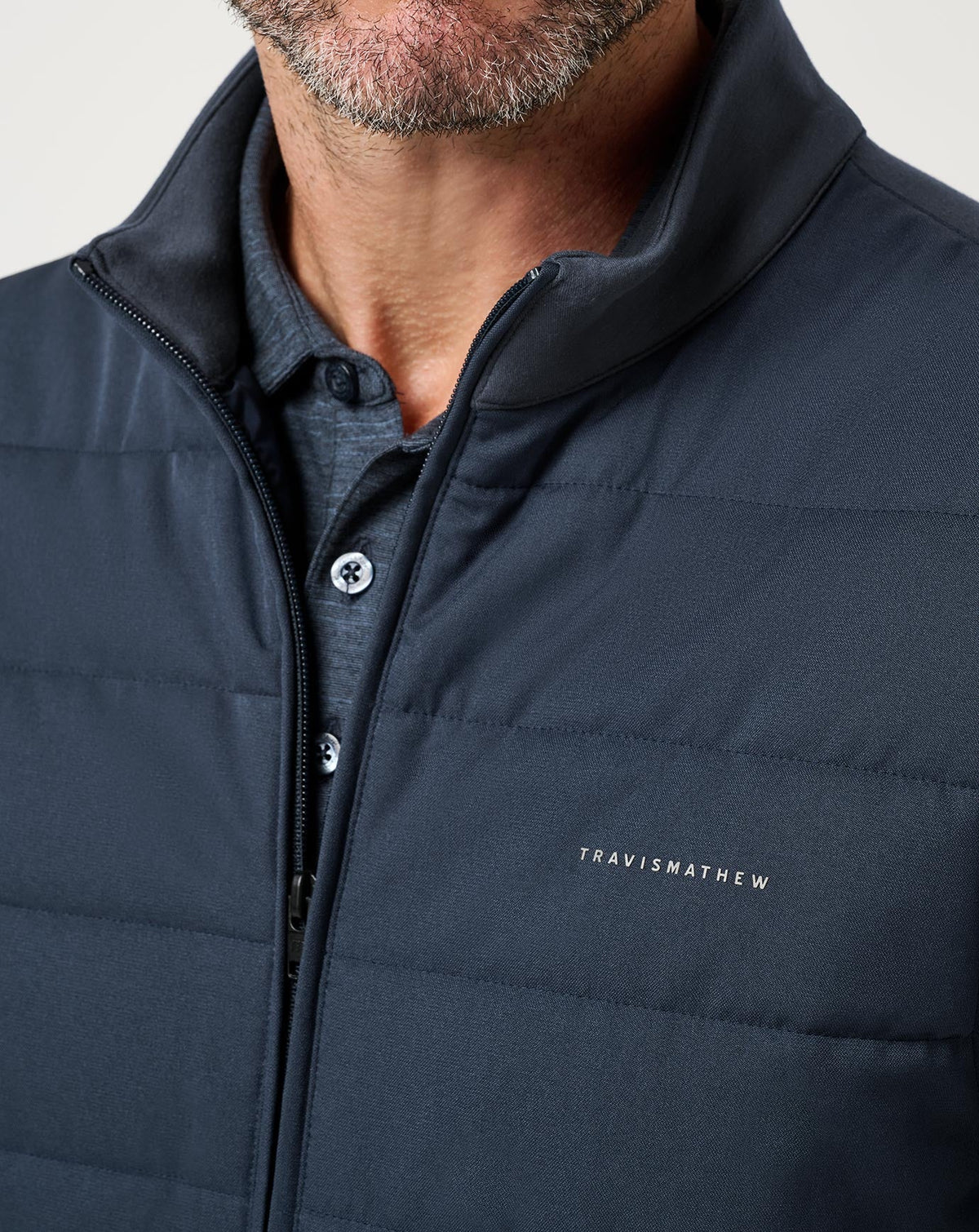 Travis Mathew Point Of Sail Vest- Mood Indigo