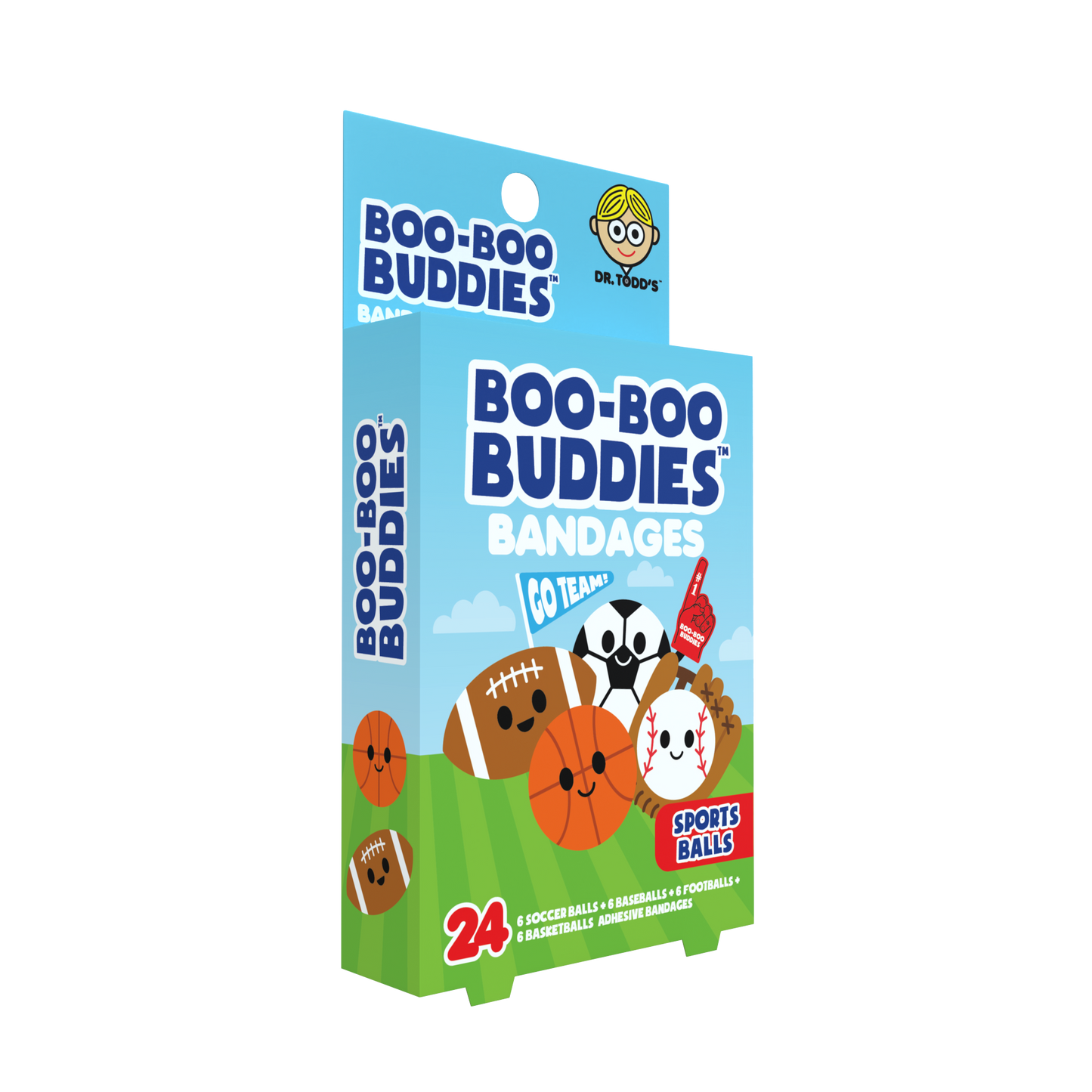 Kids Bandages – Sports Balls (24 Count, Latex-Free)