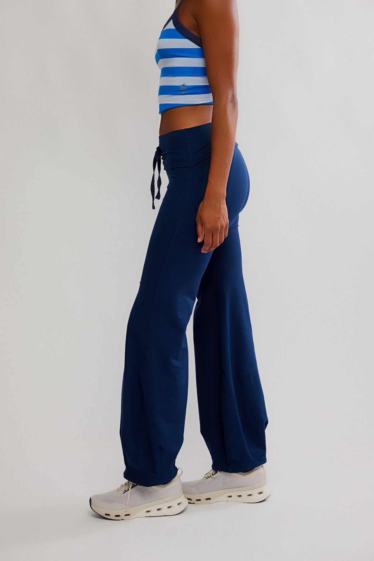 Free People Quick Step Bubble Pant- Midnight Navy