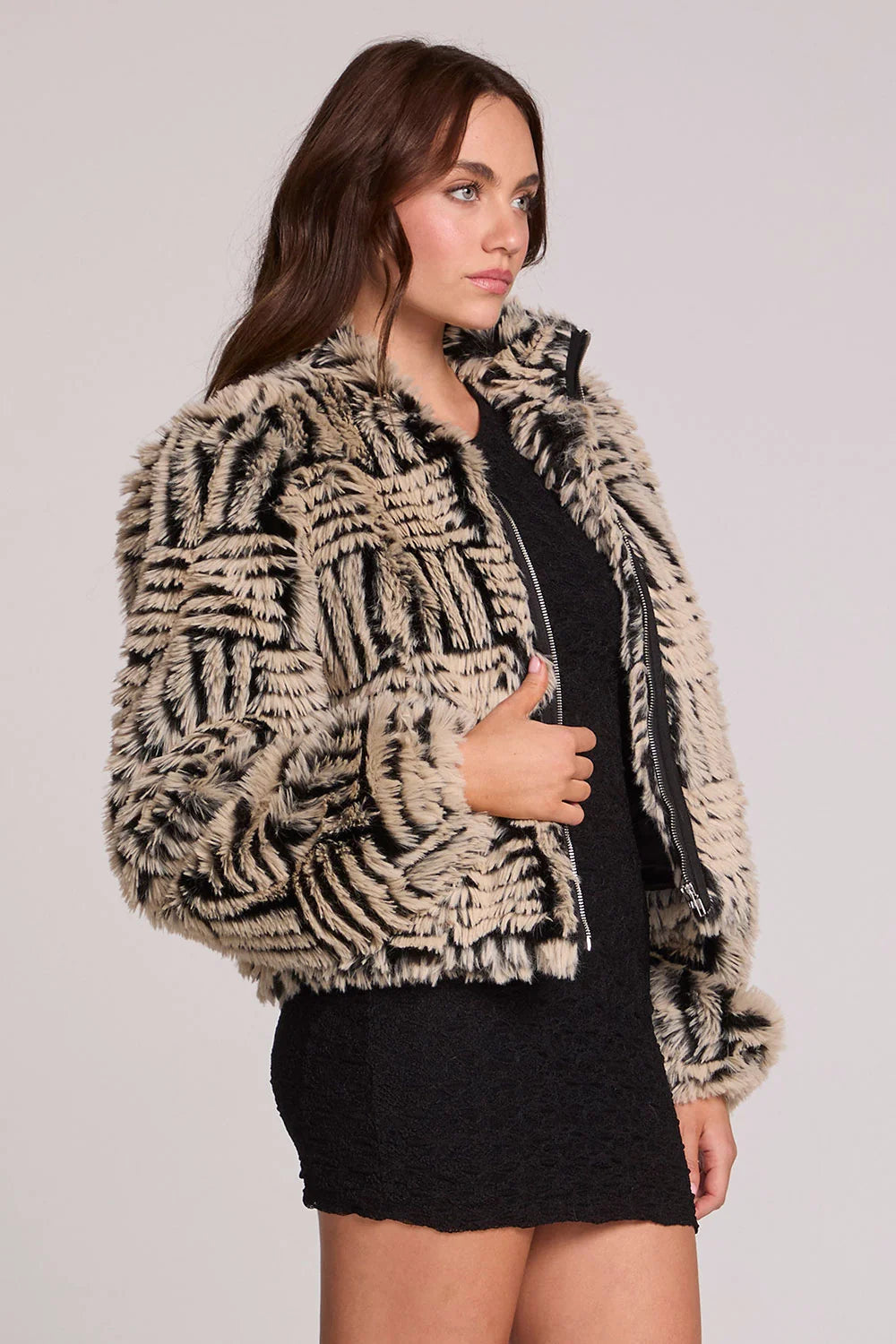 Chaser Puff Sleeve Grey Wolf Jacket