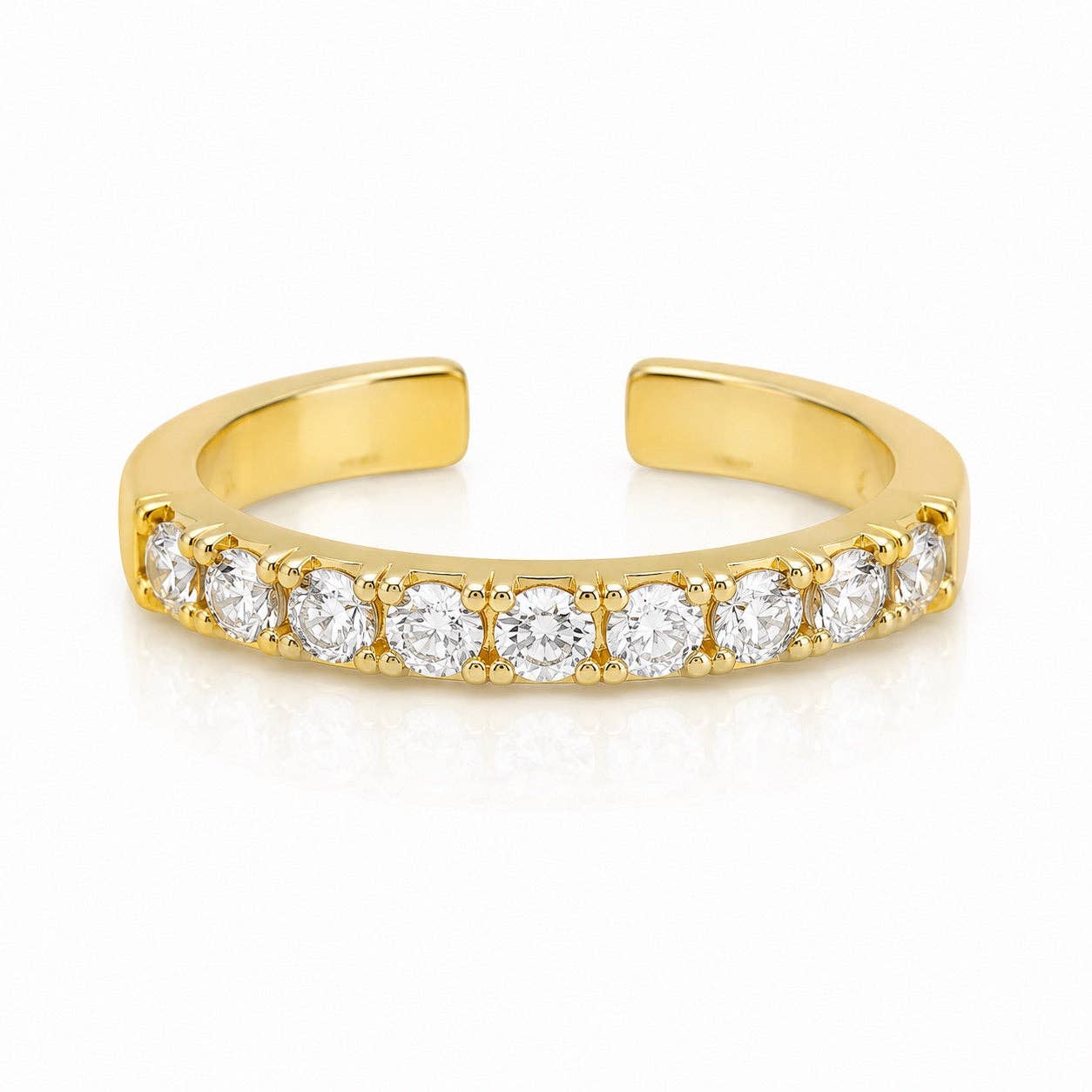 Jurate Jolie Gold Pavé Toe Ring