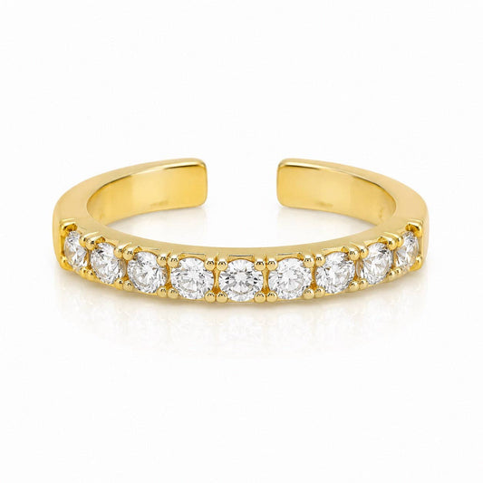 Jurate Jolie Gold Pavé Toe Ring