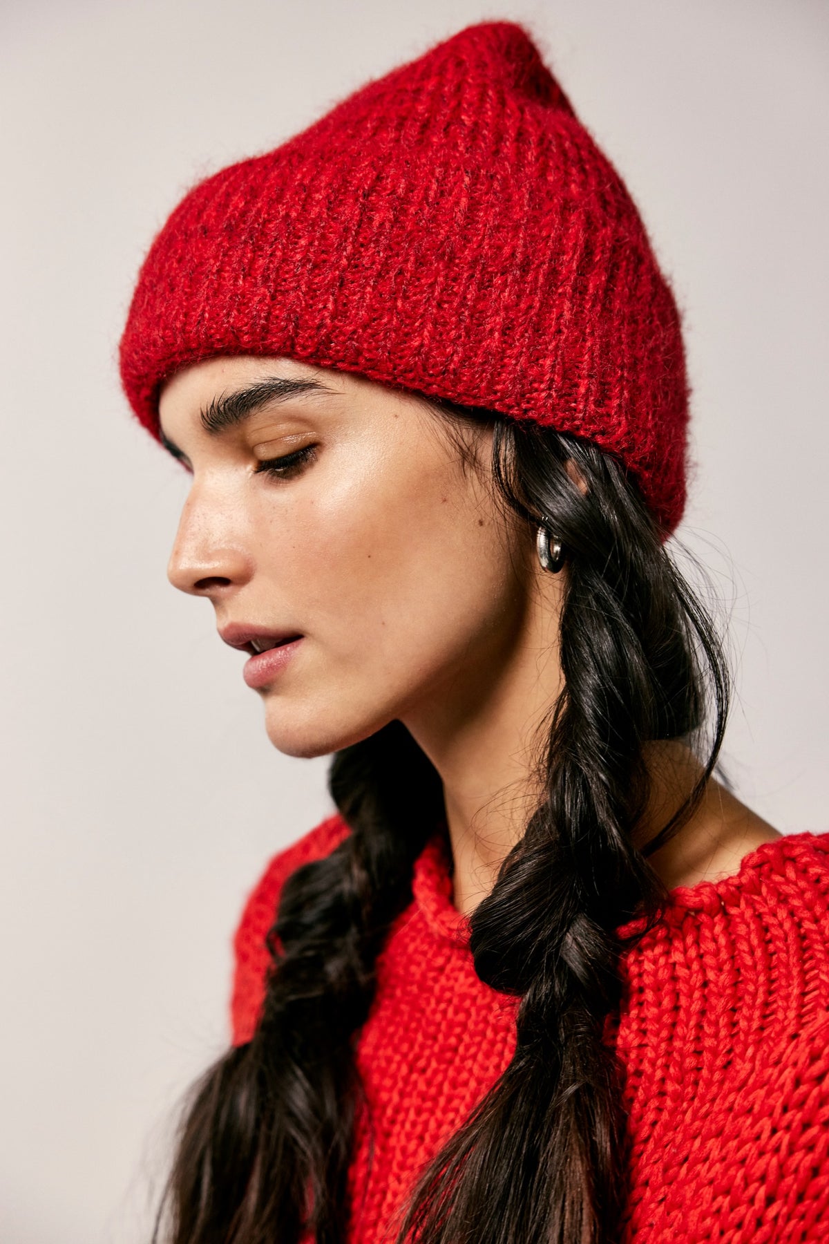 Free People Frostline Beanie- Red