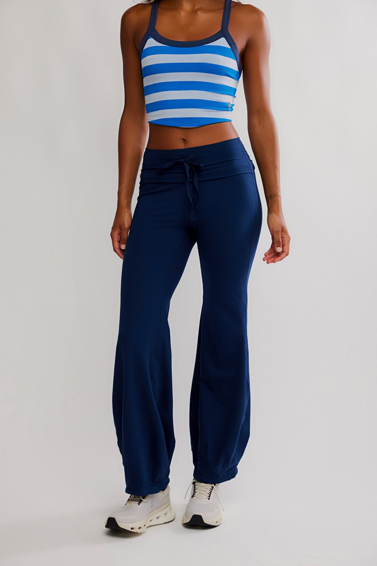 Free People Quick Step Bubble Pant- Midnight Navy