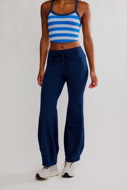 Free People Quick Step Bubble Pant- Midnight Navy