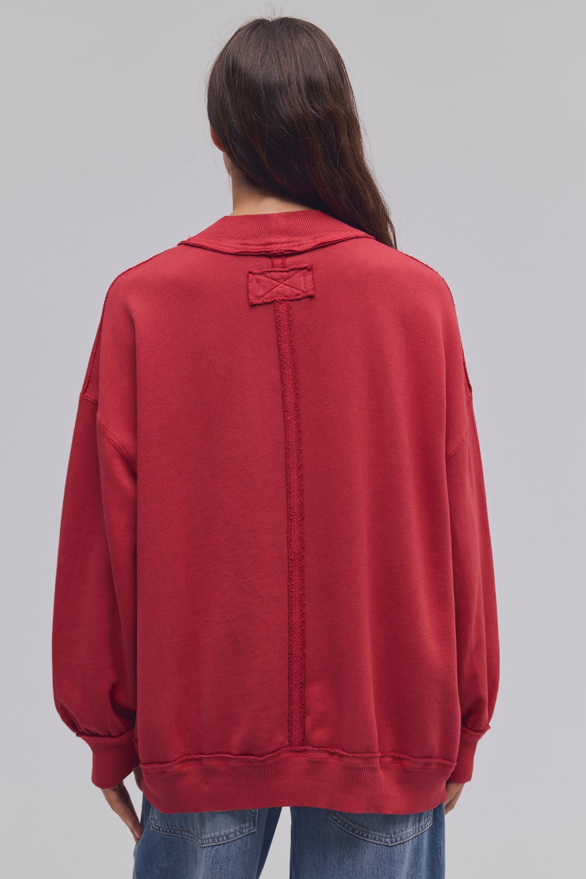 Free People Palm Springs Pullover- Salsa