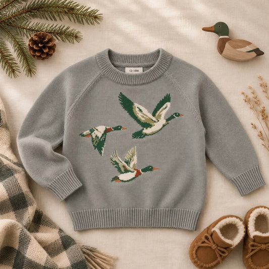 Maddy & Max Duck Duck Goose Knit Sweater