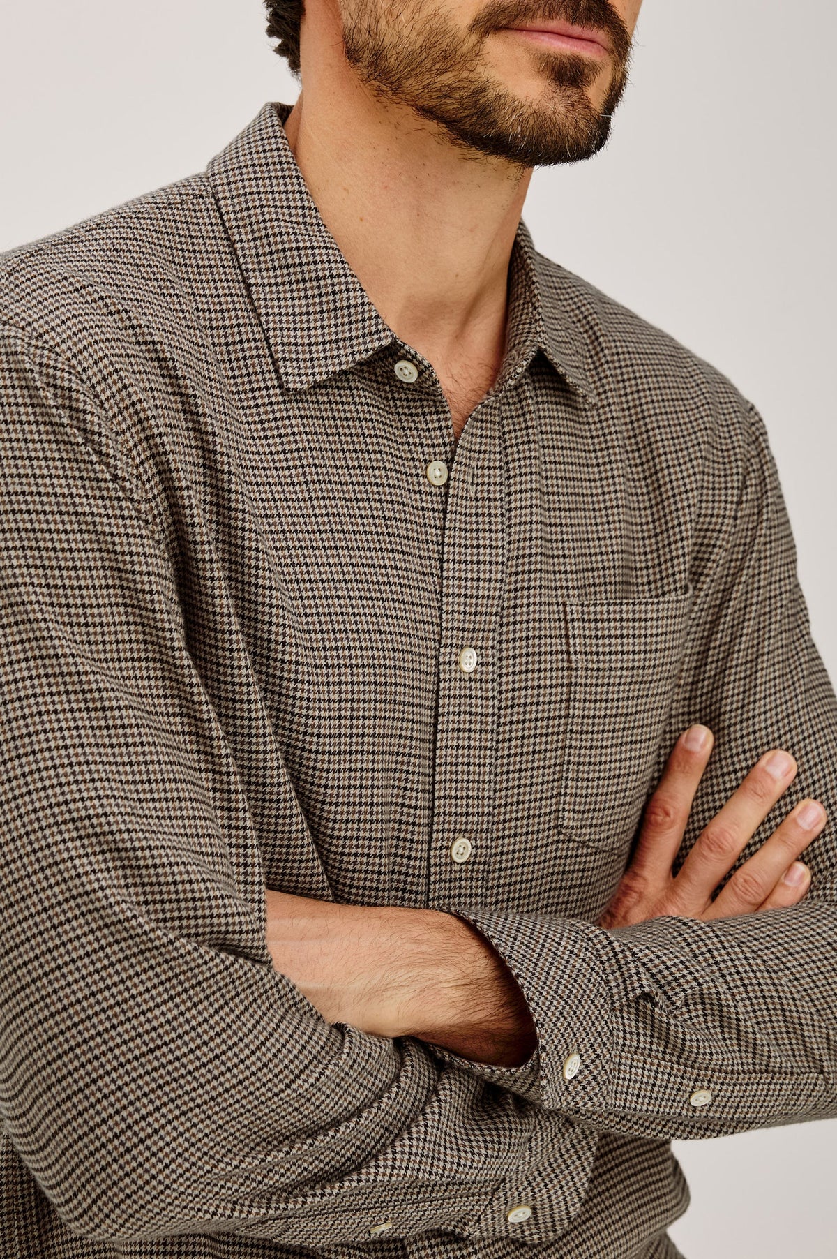Rails Lennox Button Down- Cotswold Houndstooth