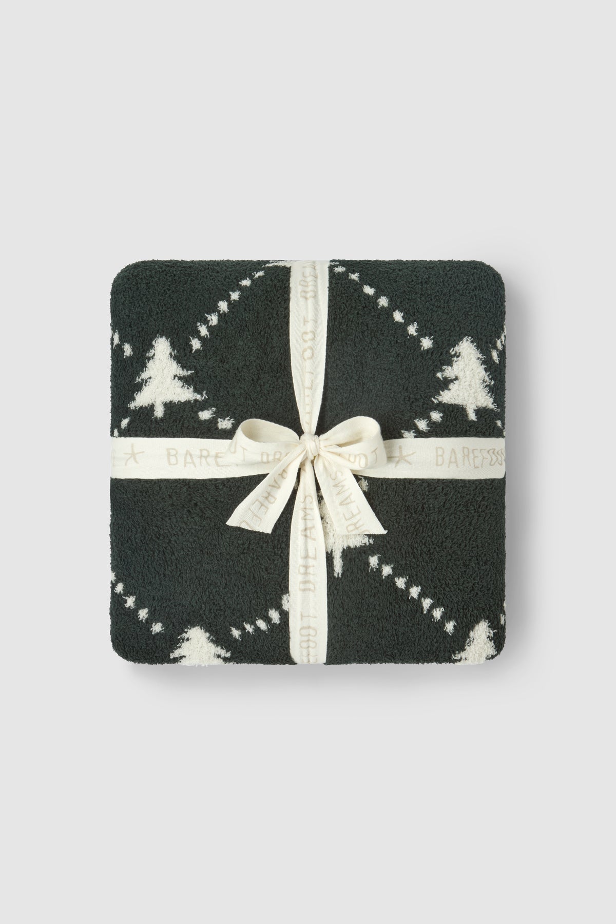 Barefoot Dreams Tree Blanket- Cream/ Rainforest