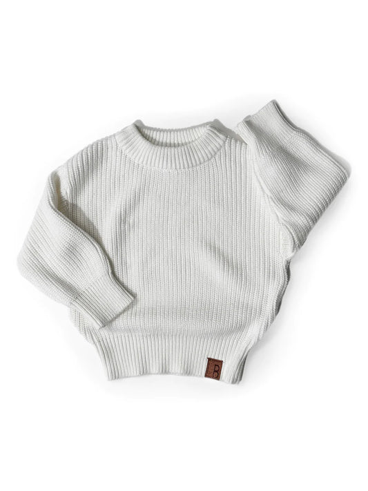 Chunky Knit Sweater- Off White