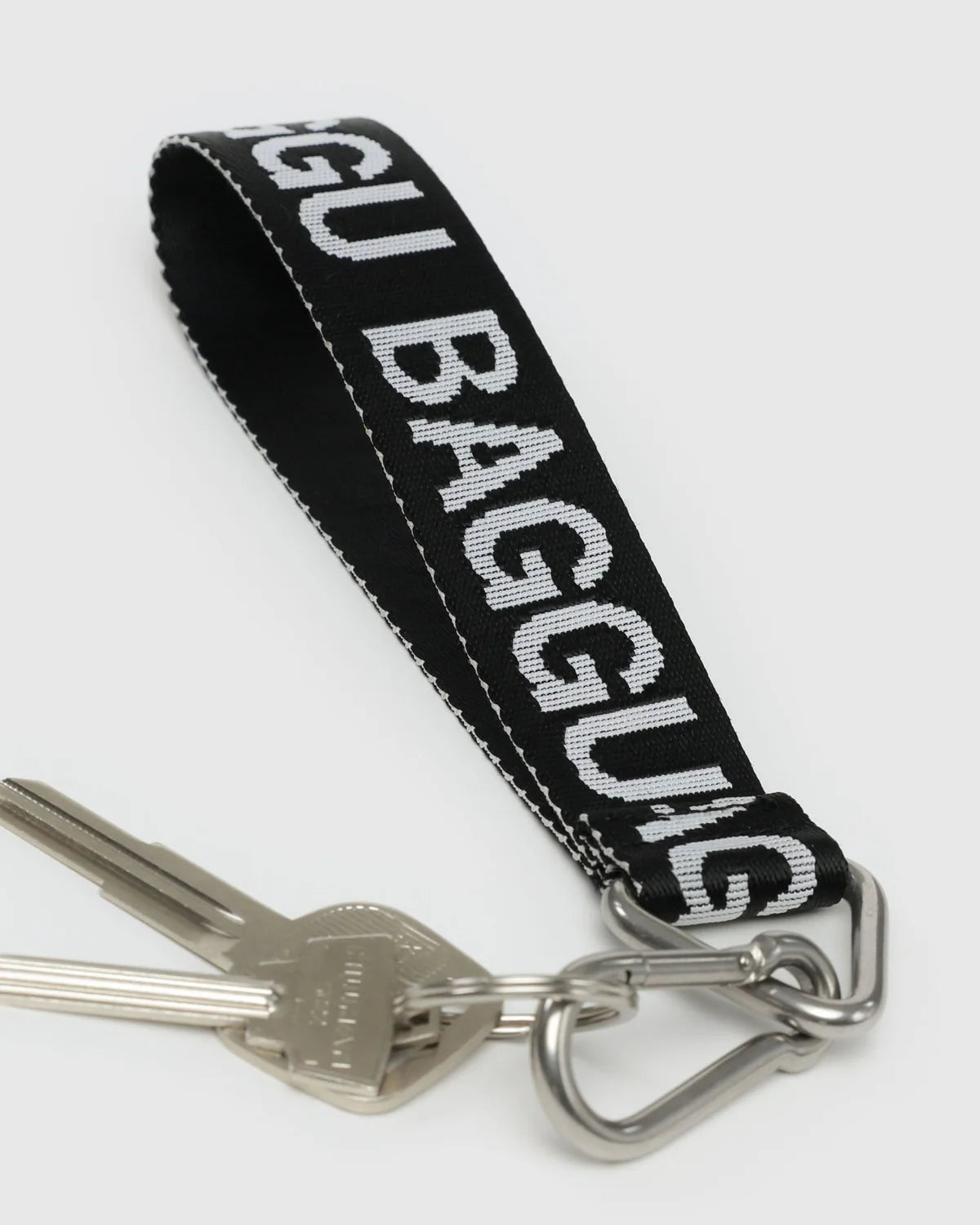 BAGGU Logo Keychain- Black & White