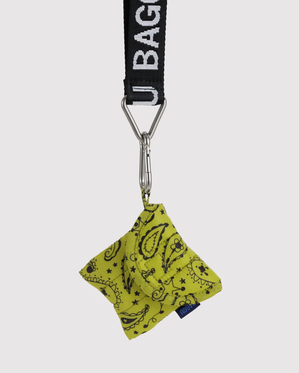 BAGGU Puffy Earbuds Case- Chartreuse Paisley