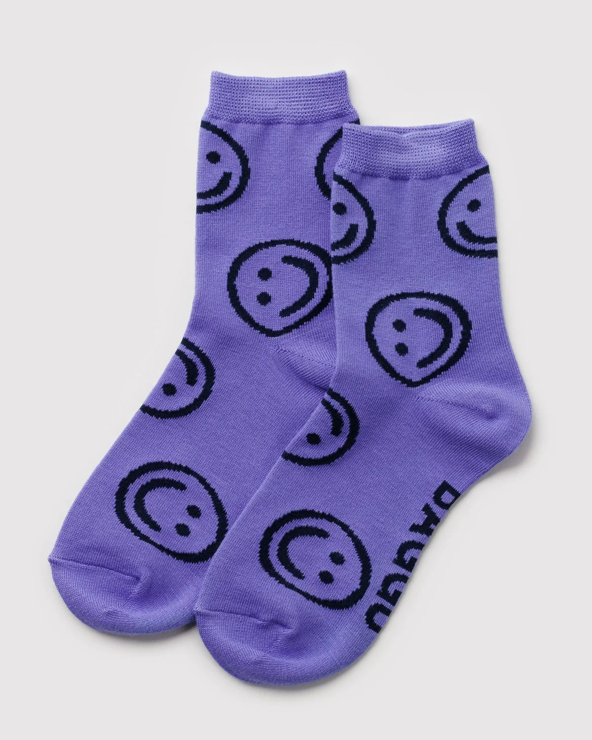 BAGGU Crew Socks- Lavender Happy
