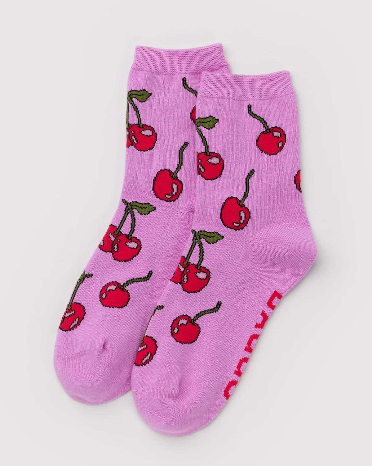 BAGGU Crew Socks- Cherries