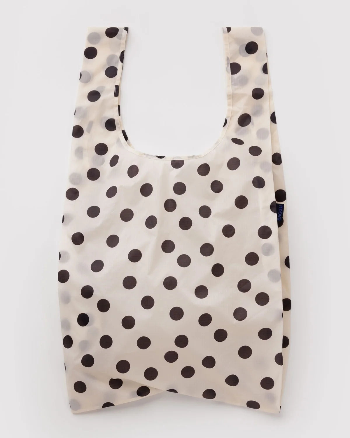 BAGGU Big Baggu Bag- Cream & Black Polka Dot