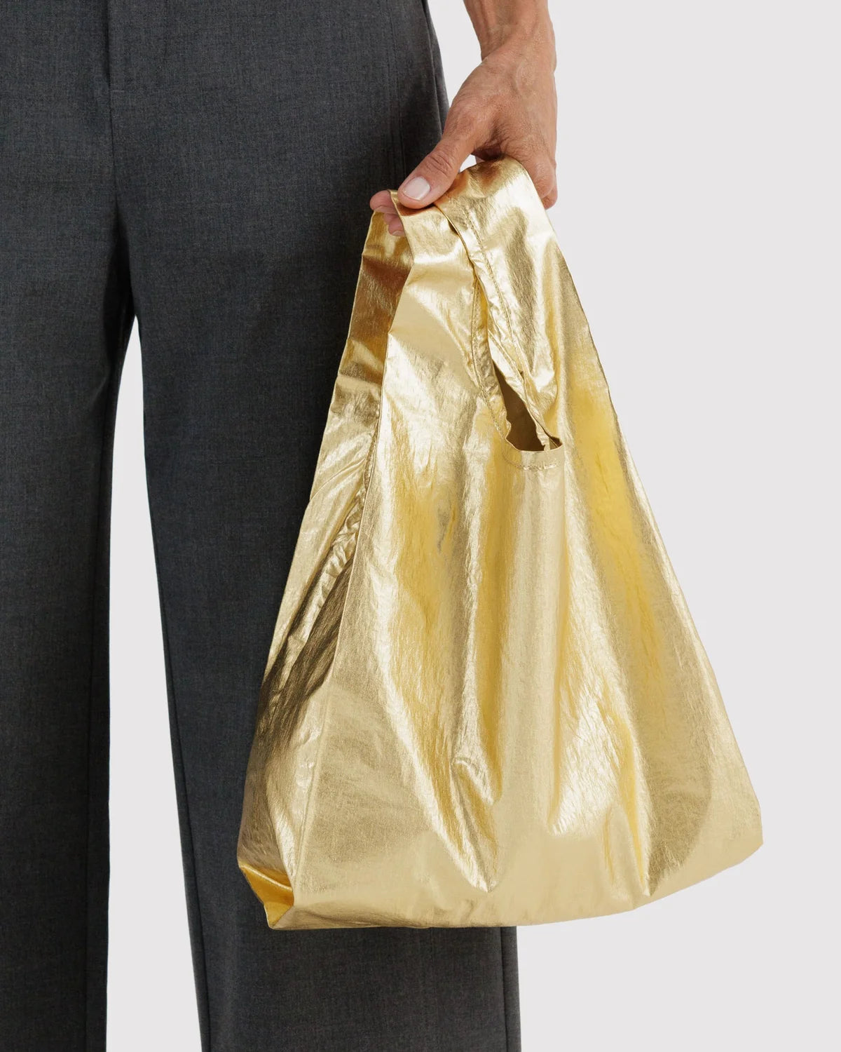 BAGGU Baby Baggu Bag- Gold Metallic