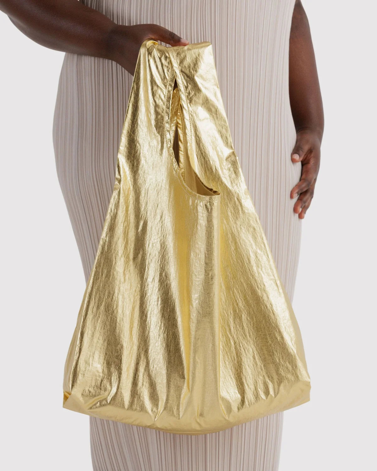 BAGGU Standard Baggu Bag- Gold Metallic