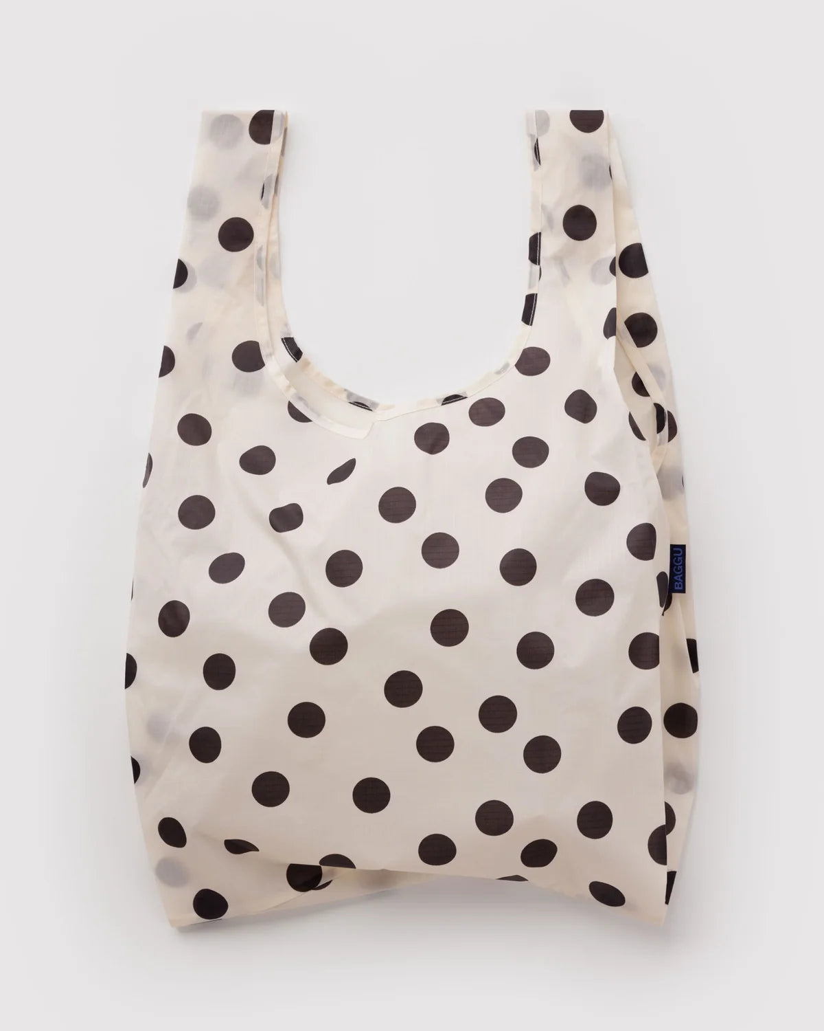 BAGGU Standard Baggu Bag- Cream & Black Polka Dot