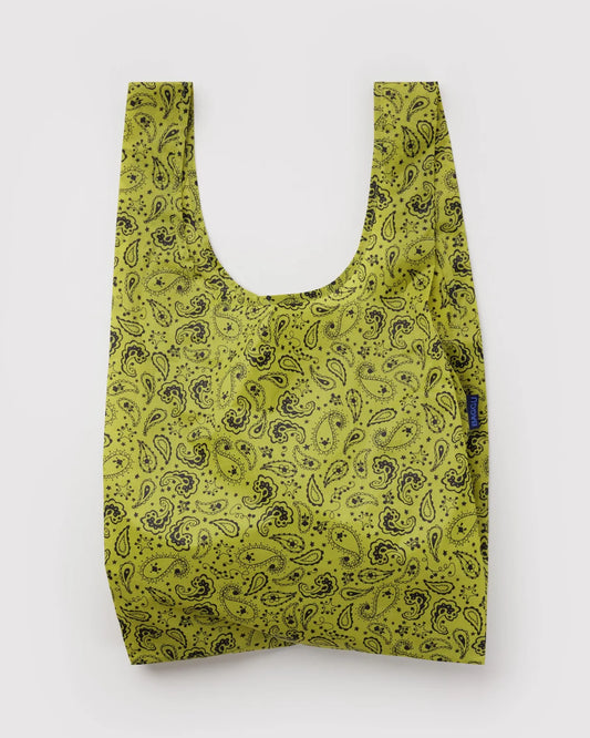 BAGGU Standard Baggu Bag- Chartreuse Paisley