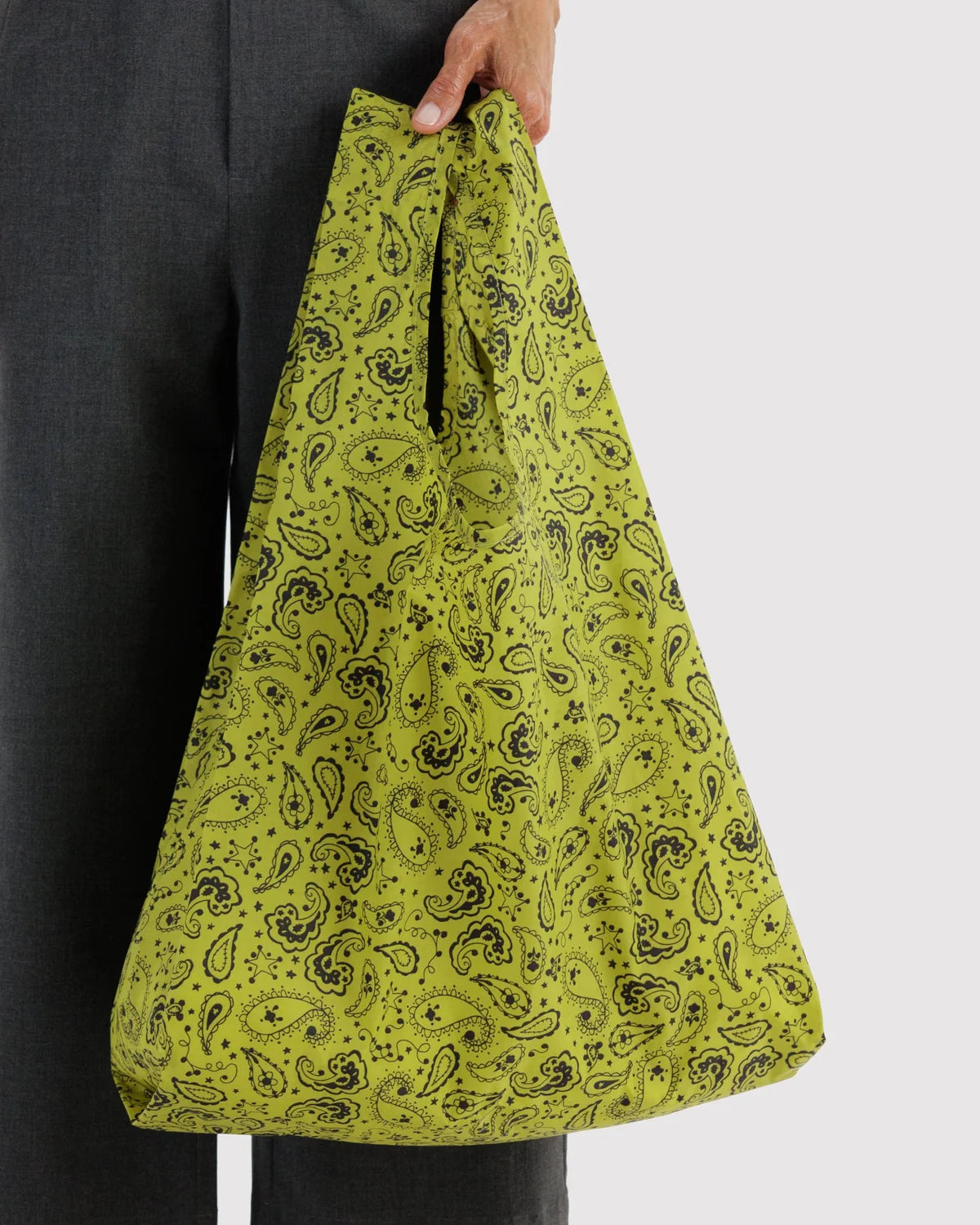 BAGGU Standard Baggu Bag- Chartreuse Paisley