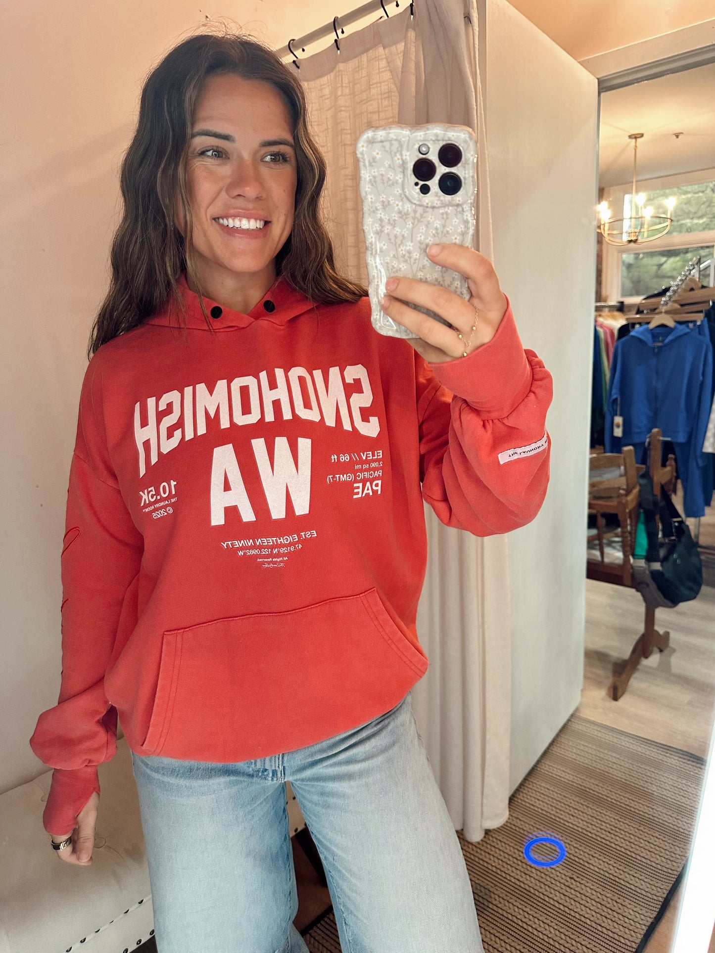 The Laundry Room Snohomish Hoodie- Red