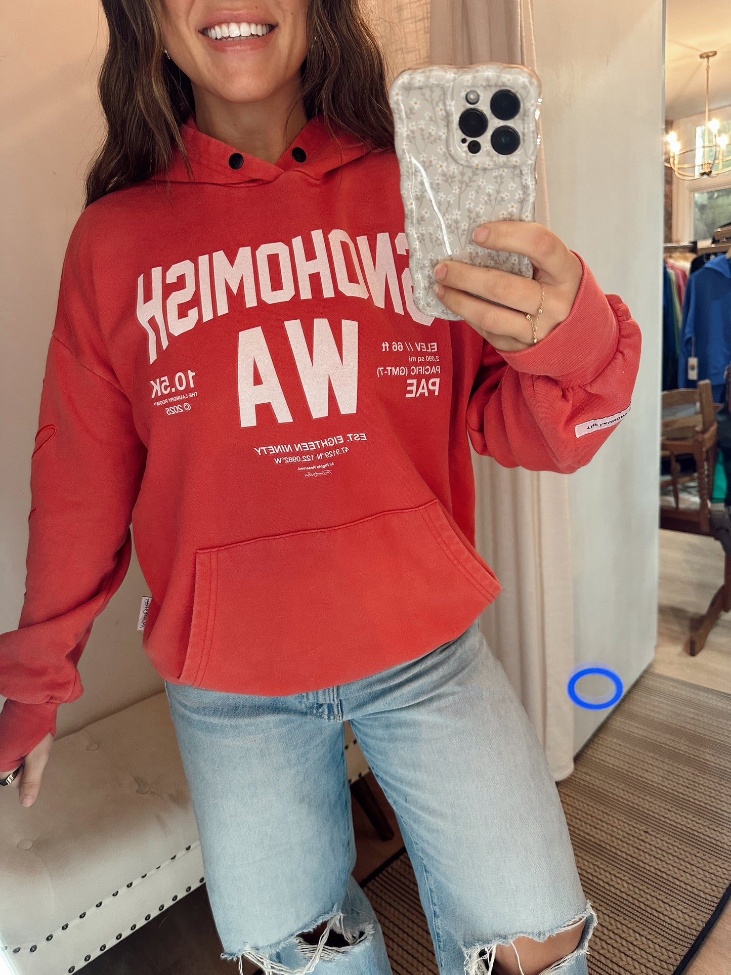 The Laundry Room Snohomish Hoodie- Red