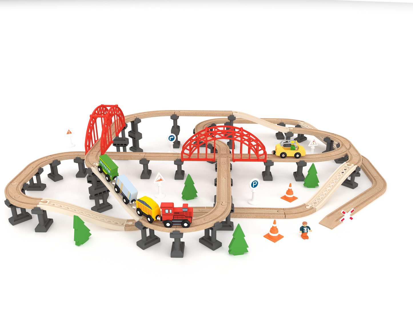 Railway Bridge Set, Wooden Toy